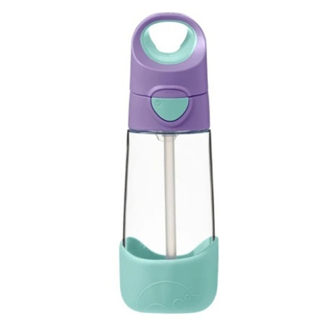 B.BOX Fľaša na pitie so slamkou Lilac pop 450 ml B.BOX Fľaša na pitie so slamkou Lilac pop 450 ml