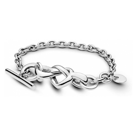 Pandora Strieborný náramok Prepletené srdce 598100 16 cm Pandora Strieborný náramok Prepletené srdce 598100 16 cm