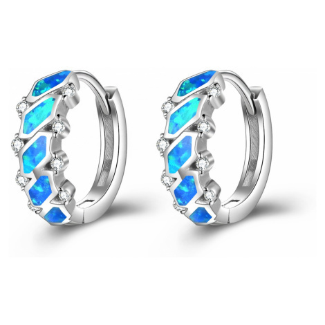 OLIVIE Strieborné OPÁLOVÉ KRÚŽKY 4680