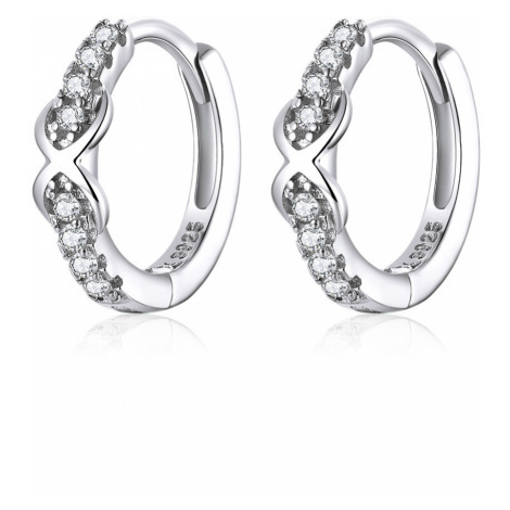 OLIVIE Strieborné krúžky NEKONEČNO 4253