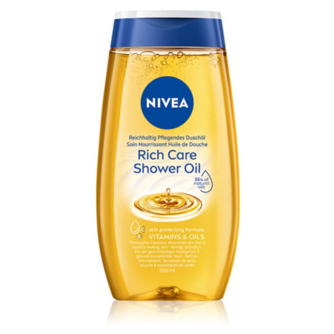 NIVEA Rich Care ošetrujúci sprchový olej