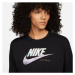 Nike NSW TEE OC 1 LS BOXY Dámske tričko s dlhým rukávom, čierna, veľkosť