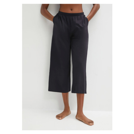 Pyžamové nohavice, Culotte, s vreckami z bio bavlny bonprix