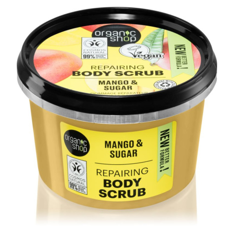 Organic Shop Mango & Sugar telový peeling pre hodvábnu pokožku