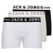 Jack&Jones 3 PACK - pánske boxerky 12081832 Light Grey Melange S