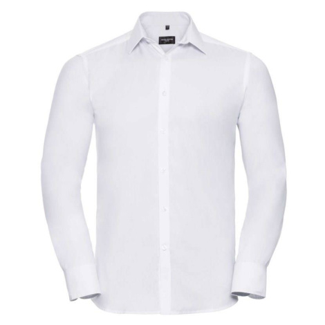 Men's Long Sleeve Herringbone Shirt Russell