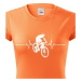 Dámské tričko s tepom cyklistu - pre nadšencov MTB