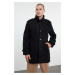 Trendyol Black Men's Regular Fit Winter Wool Blend Winter Coat