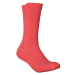 POC Cyklistické ponožky klasické - LITHE MTB - červená