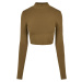 Women's Organic Long Sleeve Turtleneck - Olive