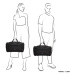 Ružová cestovná taška na rameno &quot;Typical&quot; - veľ. M, L, XL