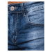 Modré dierované džínsové nohavice UX4085