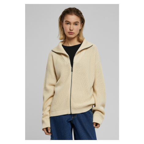 Women's knitted zip cardigan sandy Urban Classics