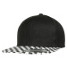 Checkerboard Snapback Black/White