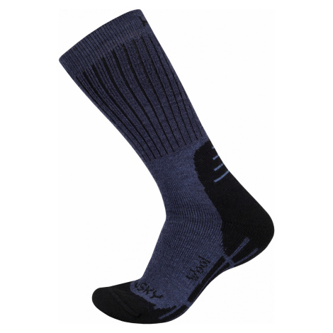 Husky All Wool modrá, XL(45-48) Ponožky