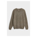 SVETER GANT WOOL NEPS C-NECK DARK GREY MELANGE