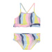 Dievčenské plavky COLOR KIDS Bikini W. Frills, AOP, lavender mist