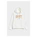 MIKINA GANT REL LOGO HOODIE EGGSHELL