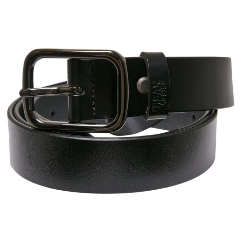 Thorn Buckle Synthetic Leather Belt Black Urban Classics