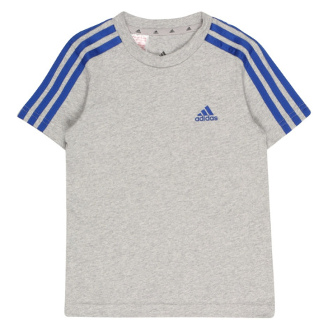 ADIDAS PERFORMANCE Funkčné tričko  sivá melírovaná / kráľovská modrá