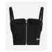 Blúzka Karl Lagerfeld Jeans Klj Folded Bustier Top Black Denim