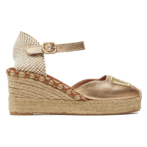 Hispanitas Espadrilky Boleromet-V24 HV243449 Zlatá