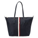 TOMMY HILFIGER Shopper 'Peppy'  tmavomodrá / červená / biela