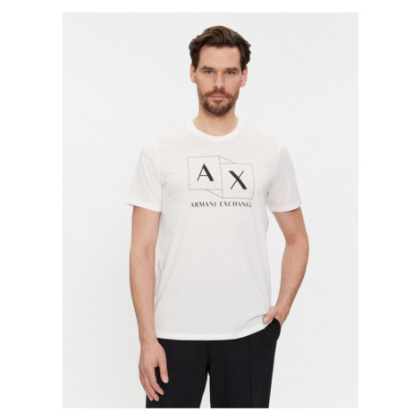 Armani Exchange Tričko 3DZTAD ZJ9AZ 1116 Biela Regular Fit