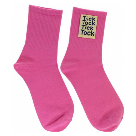 Dámske ružové ponožky TICK/TOCK