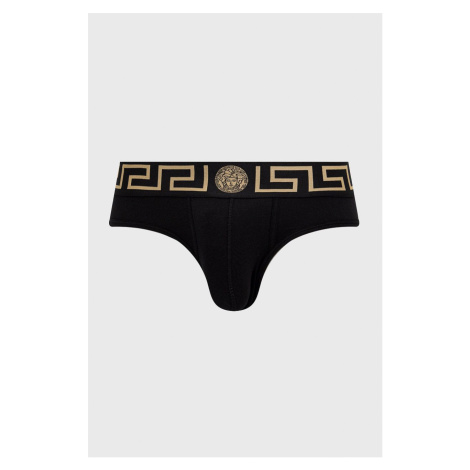 Slipy Versace pánske, čierna farba, AU10027 A232741