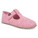 Barefoot detské prezúvky Froddo - Flexy Wooly Pink ružové