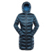 Long women's ultralight coat ALPINE PRO OREFA mykonos blue