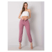 RUE PARIS Dirty pink women's sweatpants