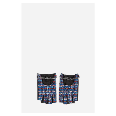 Rukavice Karl Lagerfeld K/Signature Boucle Fl Gloves Blue/Red Multi