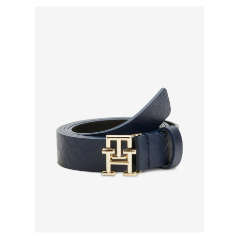Dark blue women's leather belt Tommy Hilfiger - Women