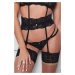 Podväzkový pás Obsessive Nutris garter belt Farba: Čierna