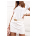 White denim skirt
