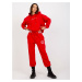 Red tracksuit with sweatshirt