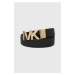 Obojstranný kožený opasok MICHAEL Michael Kors dámsky, čierna farba