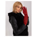 Dark orange insulated women's gloves