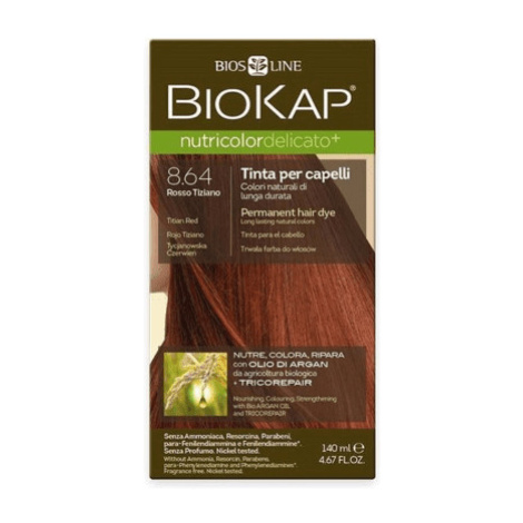 BIOKAP Nutricolor delicato farba na vlasy 8.64+ tizianovo červená 140 ml