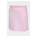 Dievčenská sukňa 4F ružová farba, mini, rovný strih
