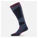 Lyžiarske ponožky 500 tmavomodro-červené