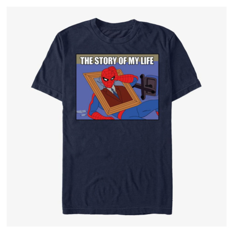 Queens Marvel Spider-Man Classic - Life Story Men's T-Shirt Navy Blue