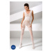 Passion BS052 white - Bodystocking Farba: Biela