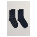 PONOŽKY GANT D1. GLITTER STRIPE SOCKS 2-P GB EVENING BLUE