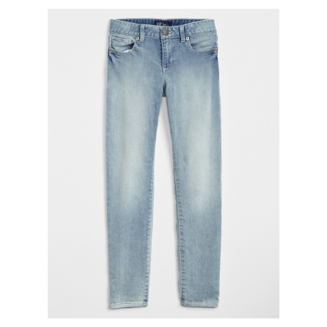 GAP Detské džínsy super skinny jeans with stretch Modrá