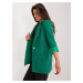 Green long-sleeved blazer