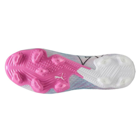 Pánske kopačky Future 7 Ultimate FG/AG M 107599 01 White with pink - Puma bílá s růžovou