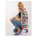 Colorful women's blazer without fasteners